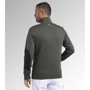 Felpa mid zip hz litework Diadora Utility verde timo 2