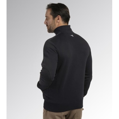 Felpa mid zip hz litework Diadora Utility nero