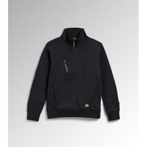 Felpa mid zip hz litework Diadora Utility nero