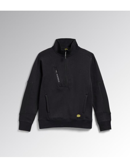 Felpa mid zip hz litework Diadora Utility nero