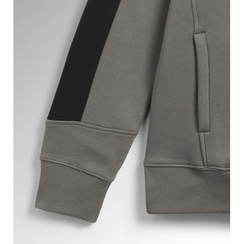 Felpa mid zip hz litework Diadora Utility grigio