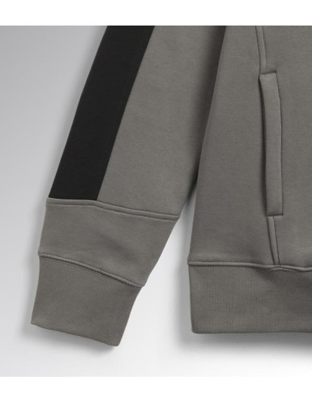 Felpa mid zip hz litework Diadora Utility grigio