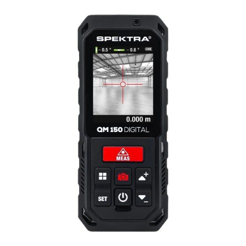 Misuratore laser digitale QM 150 Spektra, raggio rosso, portata 150m