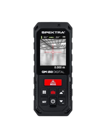 Misuratore laser digitale QM 150 Spektra, raggio rosso, portata 150m