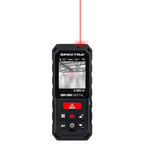 Misuratore laser digitale QM 150 Spektra, raggio rosso, portata 150m