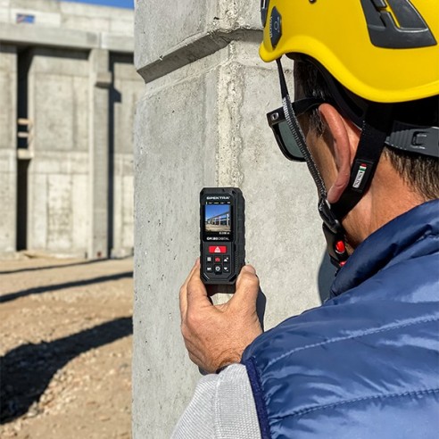 Misuratore laser digitale QM 150 Spektra, raggio rosso, portata 150m