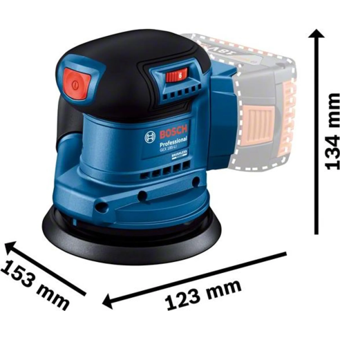 Levigatrice eccentrica Gex 185-LI Bosch