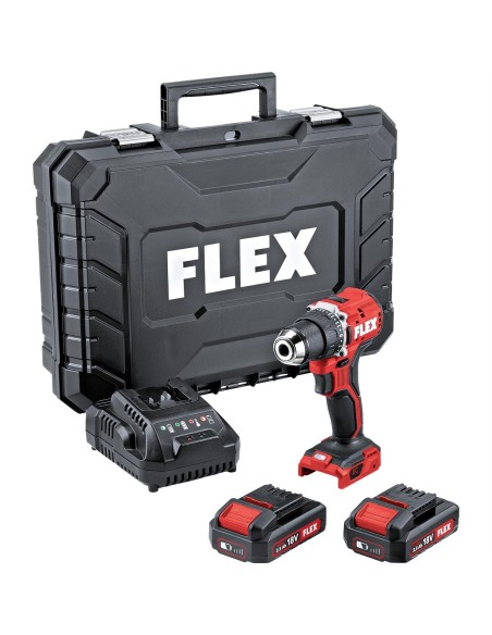 Trapano avvitatore a percussione PD 2G 18.0-EC LD/2.5 Set Flex 18V, 65Nm + 2 batterie 18V 2,5Ah + caricabatterie