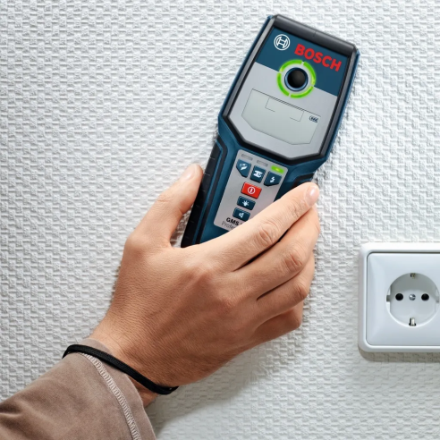 RILEVATORE GMS 120 BOSCH - PROF. RILEVAM. MAX 120MM - OGGETTI: MET. FERROSI (FERRO) + MET. NON FERROSI (RAME) + CAVI + SOTTOSTRU