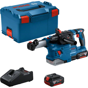 Tassellatore Gbh 18v-22 Bosch Sds-Plus 1.9j  c/2 batterie (18v- 4.0Ah)+caricabatterie  - Ø fori calcestruzzo 4-22mm