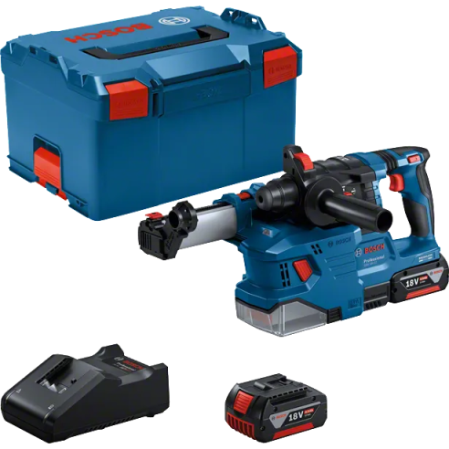 Tassellatore Gbh 18v-22 Bosch Sds-Plus 1.9j  c/2 batterie (18v- 4.0Ah)+caricabatterie  - Ø fori calcestruzzo 4-22mm