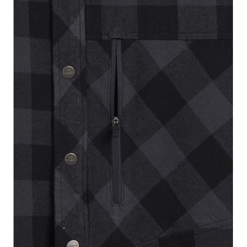 Camicia check cortina Diadora Utility nero-antracite