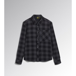 Camicia check cortina Diadora Utility nero-antracite