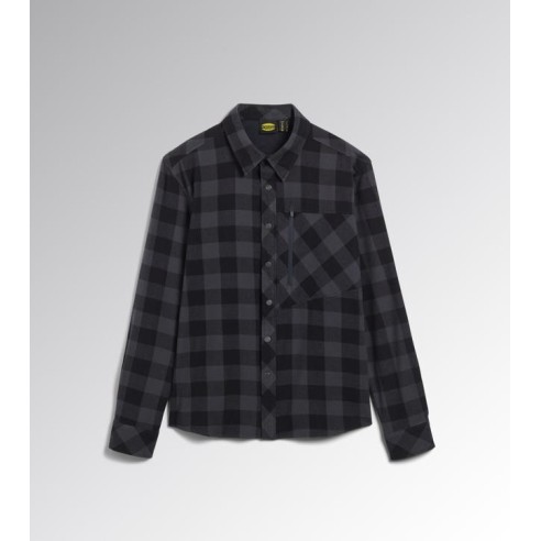 Camicia check cortina Diadora Utility nero-antracite