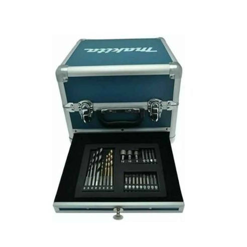 Kit Makita: HP333D (avvitatore percussione) + TD110D (avvit. ad impulsi) + 3 batterie BL1021B (12V 2.0Ah) + caricabatterie + 23 