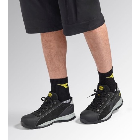 Scarpa bassa glove net S3 Diadora Utility nero