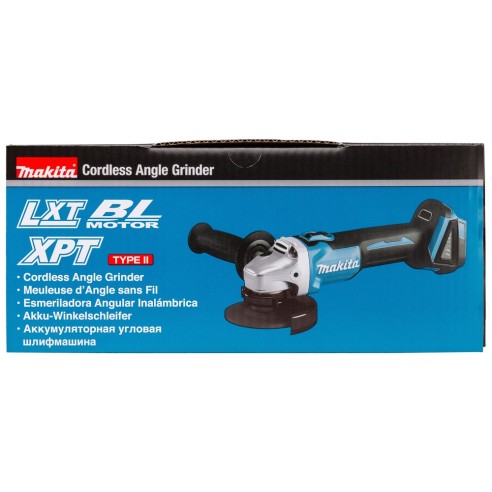 Smerigliatrice angolare DGA504Z Makita 18V, d. 125mm (senza batterie, senza valigetta)