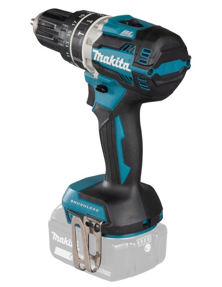 Trapano avvitatore a percussione DHP484 Makita 18V, 65Nm (senza batterie, senza valigetta)