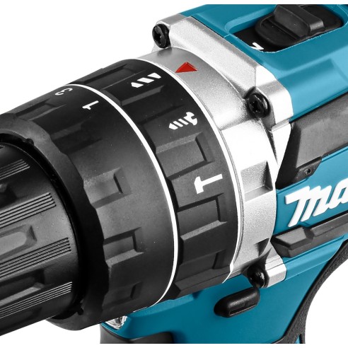 Trapano avvitatore a percussione DHP484 Makita 18V, 65Nm (senza batterie, senza valigetta)