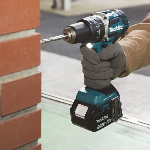 Trapano avvitatore a percussione DHP484 Makita 18V, 65Nm (senza batterie, senza valigetta)