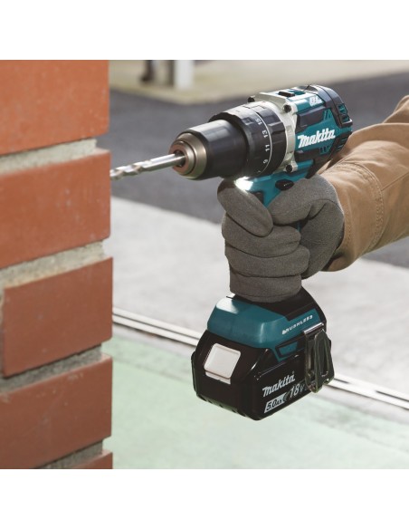 Trapano avvitatore a percussione DHP484 Makita 18V, 65Nm (senza batterie, senza valigetta)