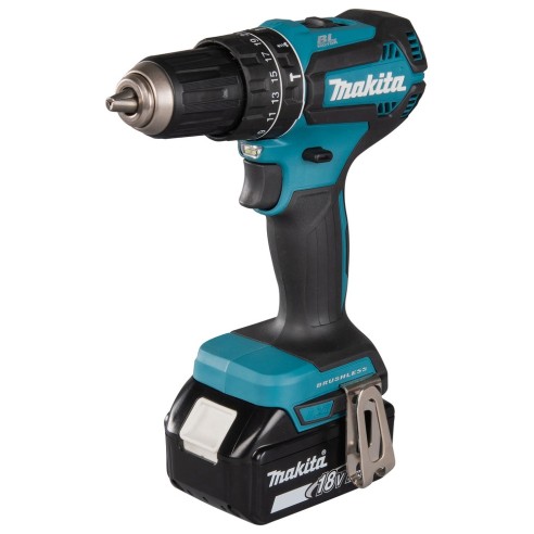 Avvitatore a percussione DHP485RTJ Makita 18V, 60Nm completo di 2 batterie BL1830B (18V 3.0Ah) + caricabatterie