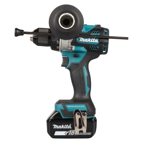 Trapano avvitatore con percussione DHP492RTJ Makita, 141Nm, Brushless (completo di 2 batterie 18V 5.0Ah)