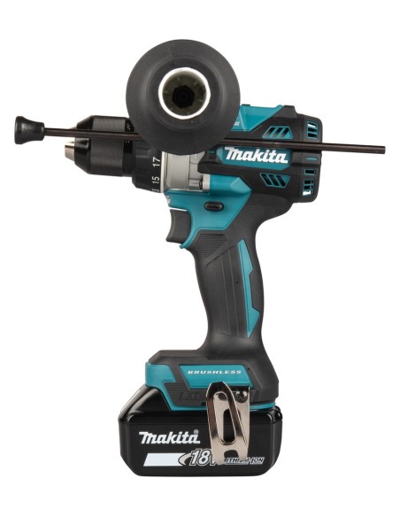 Trapano avvitatore con percussione DHP492RTJ Makita, 141Nm, Brushless (completo di 2 batterie 18V 5.0Ah)