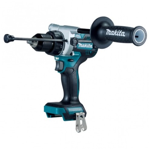 Combo kit Makita: DHP486 avvitatore a percussione 130Nm + DGA513 smerigliatrice angolare + 3 batterie (18V 5.0Ah) + caricabatter