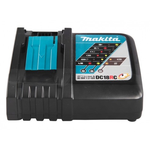 Combo kit Makita: DHP486 avvitatore a percussione 130Nm + DGA513 smerigliatrice angolare + 3 batterie (18V 5.0Ah) + caricabatter