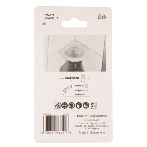 Piastra starlock (malta/abrasivo) 70mm Makita                   acc
