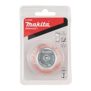 Spazzola a tazza Ø50MM GR. 80 - ØATT. 6MM Makita D-45509